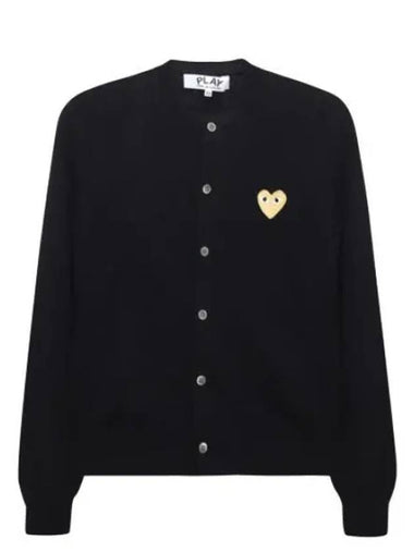 Gold Heart Waffen Wool Cardigan - COMME DES GARCONS - BALAAN 1