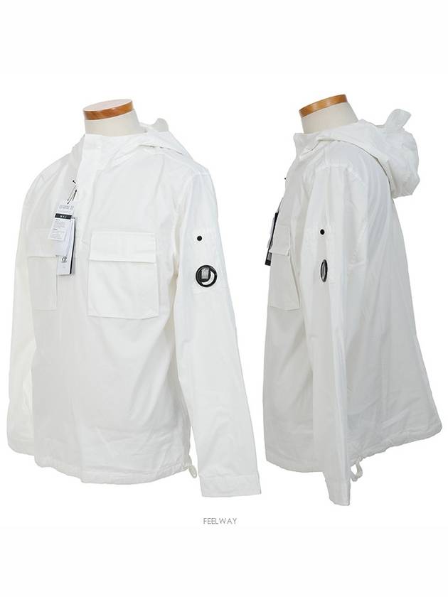 Lens Wappen Shirt Anorak White - CP COMPANY - BALAAN 3