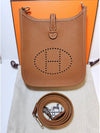 Evelyn 16 Clemence Palladium Cross Bag Gold Brown - HERMES - BALAAN 2