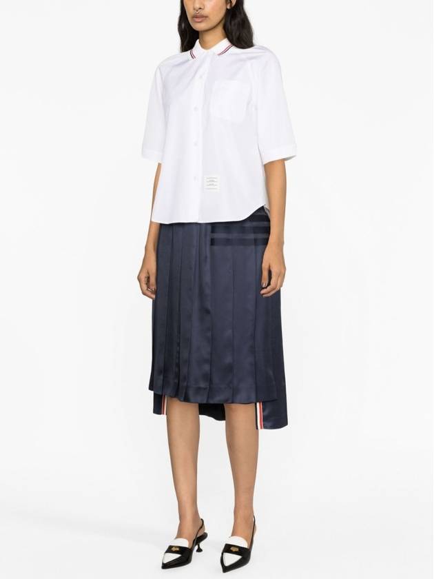 box pleated shirt - THOM BROWNE - BALAAN 3