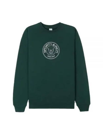 MONACO CREWNECK FOREST GREENwhite CR491 - SPORTY & RICH - BALAAN 1