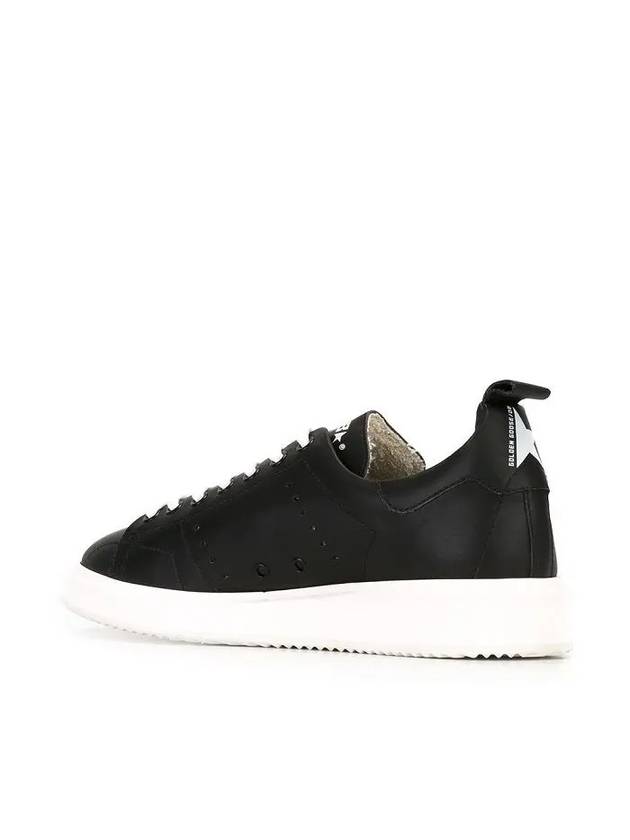 Starter Leather Low Top Sneakers Black - GOLDEN GOOSE - BALAAN 4