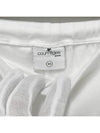 Logo Contrast Mini Shorts Shorts White Oatmeal 124JSH037JS0070 B086 - COURREGES - BALAAN 5