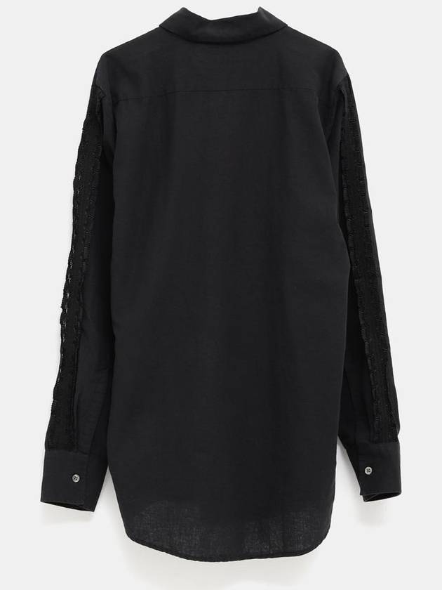 Sincere Pleated Kitchen Weave Shirt Black - OUR LEGACY - BALAAN 3