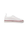 Tennis Vitello Calf Leather Low Top Sneakers White - THOM BROWNE - BALAAN 2