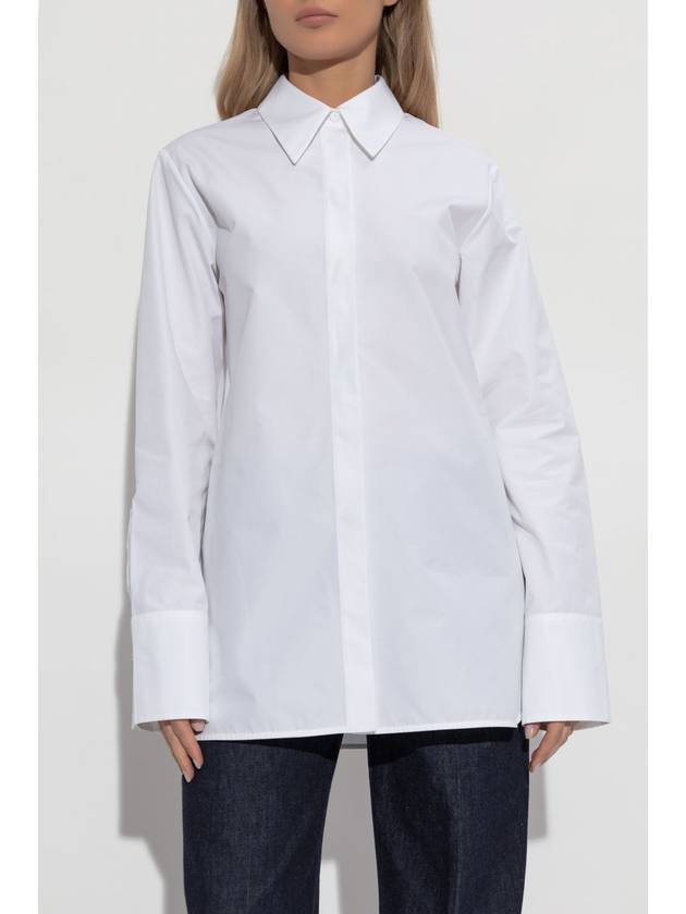 JIL SANDER Cotton Shirt, Women's, White - JIL SANDER - BALAAN 3