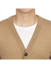 Samuel V-Neck Wool Cardigan Beige - A.P.C. - BALAAN 7