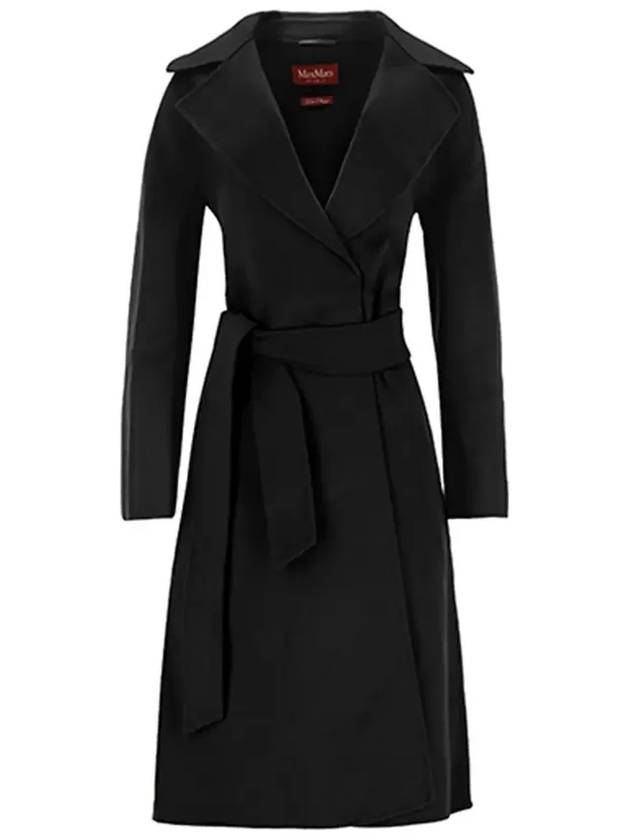 Cles Wool Cashmere Single Coat Black - MAX MARA - BALAAN 5