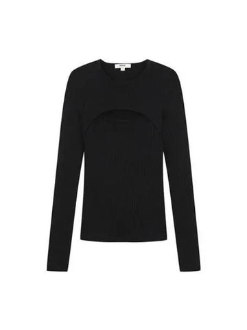 t shirt women knit top long sleeve - AGOLDE - BALAAN 1