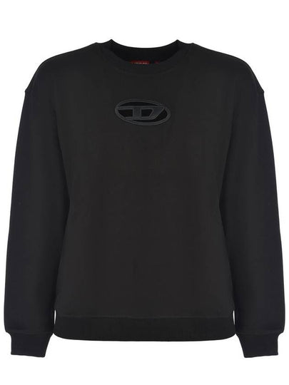 S Boxt OD Cut Out Oval D Logo Sweatshirt Black - DIESEL - BALAAN 2