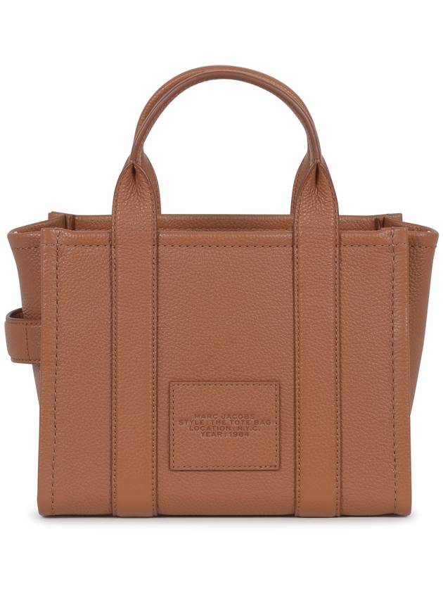 Small Leather Tote Bag Brown - MARC JACOBS - BALAAN 4