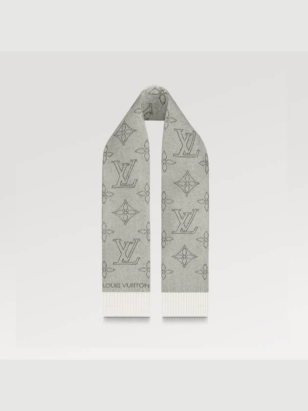 Mahina Flight Mode Scarf Grey - LOUIS VUITTON - BALAAN 3