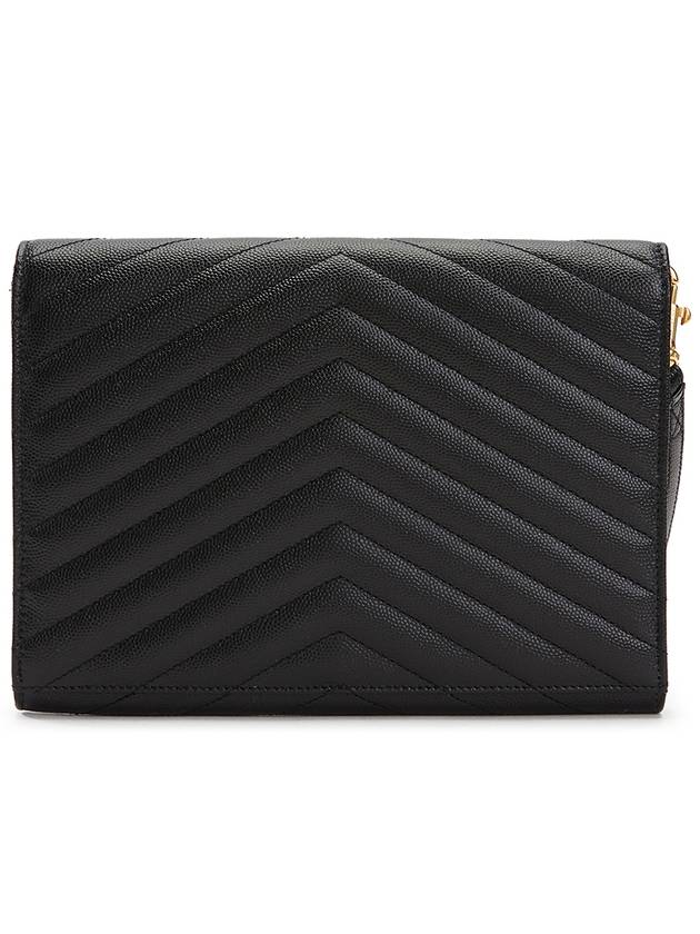 Grain De Poudre Cassandre Clutch Bag Black - SAINT LAURENT - BALAAN 5