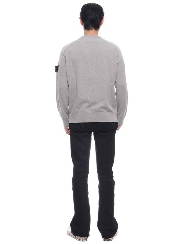 Pullover Wool Knit Top Grey - STONE ISLAND - BALAAN 6