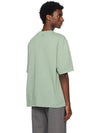 De Coeur Organic Cotton Jersey TShirt Green Jade 231482M213035 - AMI - BALAAN 4