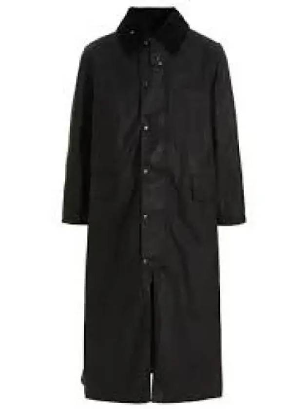 Men's Distressed Cotton Trench Coat Black - MAISON MARGIELA - BALAAN 2