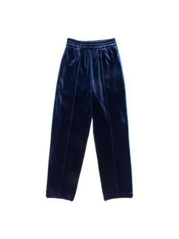 IgoFreedomRab Wrap Shadow Lip Velvet Pants Navy - AEGO FREEDOM LAB - BALAAN 1