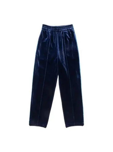 IgoFreedomRab Wrap Shadow Lip Velvet Pants Navy - AEGO FREEDOM LAB - BALAAN 1