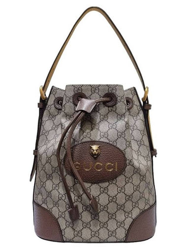 Women s 473875 GG Supreme Neo Vintage Bucket Tote Shoulder Bag Backpack - GUCCI - BALAAN 1