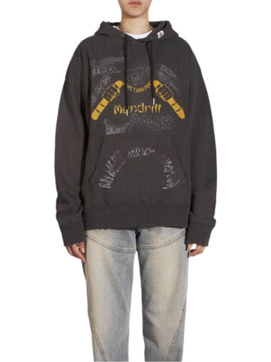 Mendrill GS Distressed Hood Black - MAISON MIHARA YASUHIRO - BALAAN 1