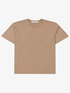 Fox Head Patch Classic Short Sleeve T-Shirt Beige - MAISON KITSUNE - BALAAN 3