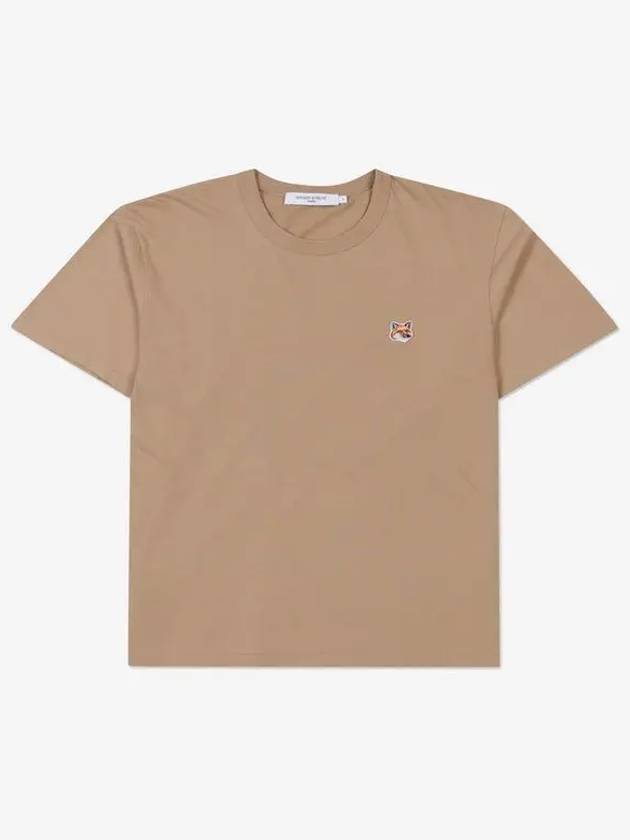 Fox Head Patch Classic Short Sleeve T-Shirt Beige - MAISON KITSUNE - BALAAN 3