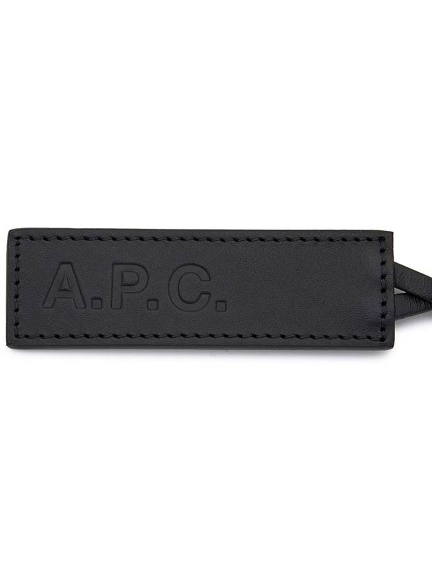 Logo Leather Key Holder Black - A.P.C. - BALAAN 6