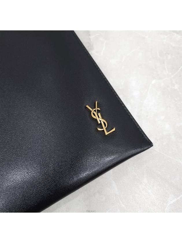 Lux You Monogram leather clutch bag 607782 - SAINT LAURENT - BALAAN 5