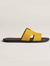 Izmir Sandals Calfskin Yellow Multi - HERMES - BALAAN 2