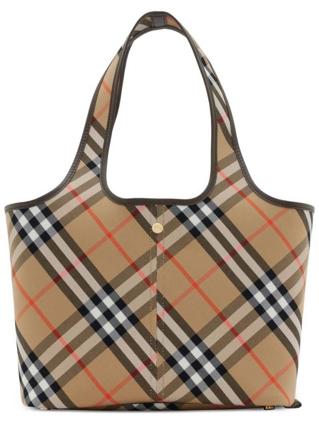 Check Small Tote Bag Sand - BURBERRY - BALAAN 2