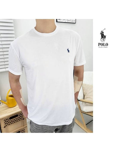 Polo short sleeve t shirt round neck summer performance jersey white - POLO RALPH LAUREN - BALAAN 1