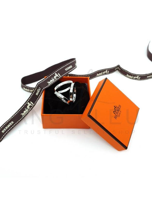 Trio Scarf Ring Silver - HERMES - BALAAN 2