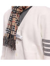 Check Cashmere Scarf Black - BURBERRY - BALAAN 6