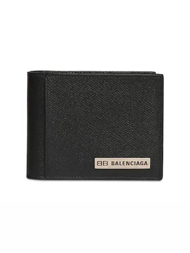 BB Plate Squared Bicycle Wallet Black - BALENCIAGA - BALAAN 6