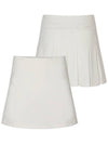 BACK PLEATED BANDING SKIRT WINNER PANTSWhite - PLAYBOO - BALAAN 1