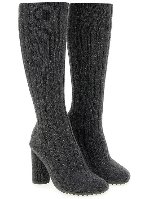 Atomic Knit Long Boots Anthracite - BOTTEGA VENETA - BALAAN 3