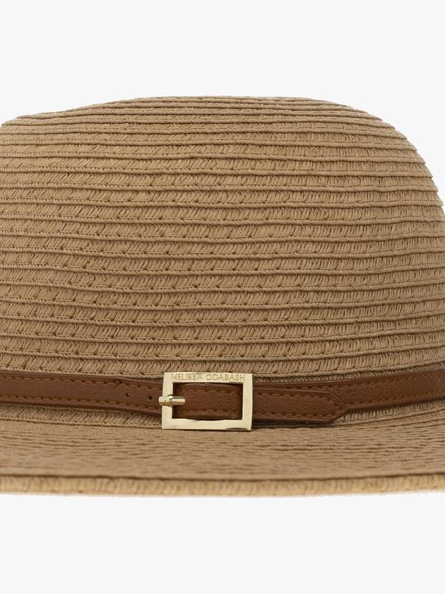 Melissa Odabash Wide Brim Hat With Strap, Women's, Beige - MELISSA ODABASH - BALAAN 4