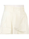 High-Waist Cargo Shorts White - MONCLER - BALAAN 10