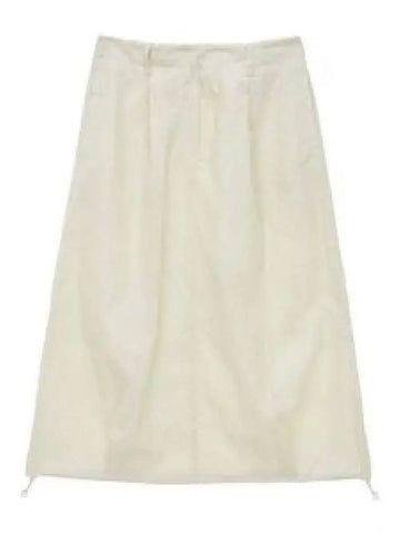 Glossy Volume Midi Skirt Ivory MK2334SK007M0IV 1284939 - MATIN KIM - BALAAN 1