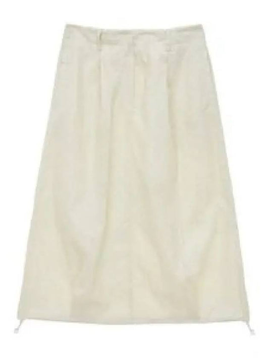 Glossy Volume Midi Skirt Ivory MK2334SK007M0IV 1284939 - MATIN KIM - BALAAN 1