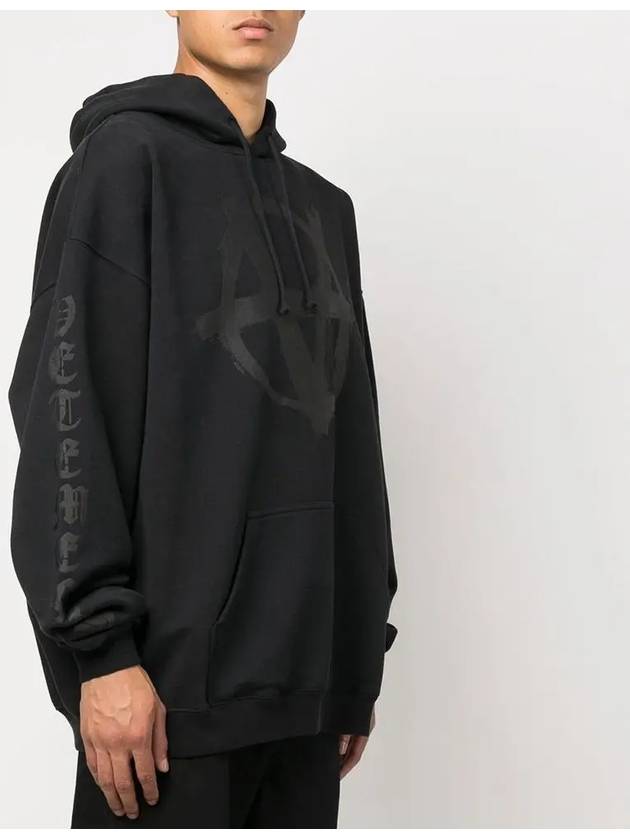 Double Anarchy Logo Hoodie Black - VETEMENTS - BALAAN 2