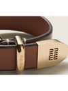 5IB550 2E6Y F0046 Leather Bracelet - MIU MIU - BALAAN 3