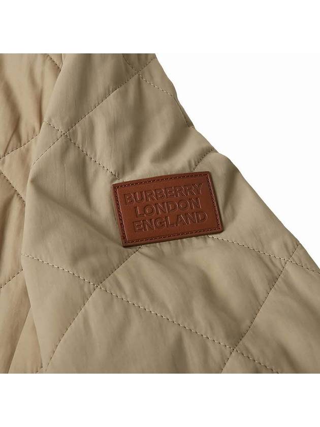 Diamond Quilted Thermoregulated Barn Jacket Honey - BURBERRY - BALAAN 7