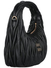 Wander Materasse Nappa Leather Mini Hobo Tote Bag Black - MIU MIU - BALAAN 5