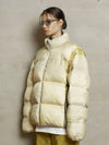 Reversible down jacket light yellow - UNALLOYED - BALAAN 3