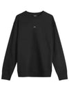 Boxy Micro Logo Sweatshirt Black - A.P.C. - BALAAN 2