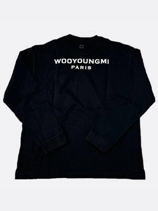 Men s back logo long sleeve t shirt black 201373 - WOOYOUNGMI - BALAAN 2