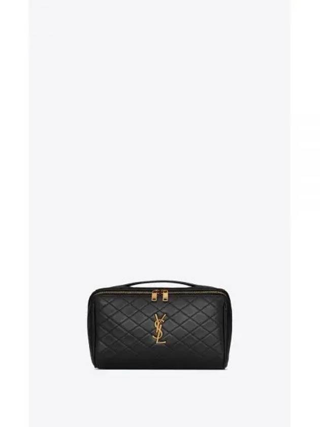 Gaby Vanity Pouch Bag Black - SAINT LAURENT - BALAAN 2