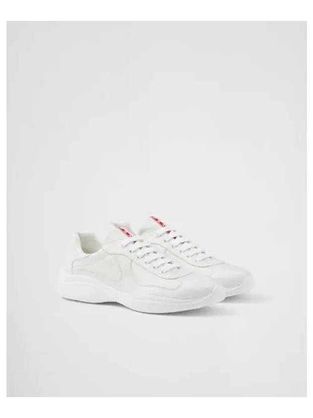 America's Cup Patent Leather Low Top Sneakers Grey - PRADA - BALAAN 2