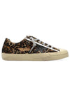 Leopard Print Lace-Up Low-Top Sneakers Brown - GOLDEN GOOSE - BALAAN 2